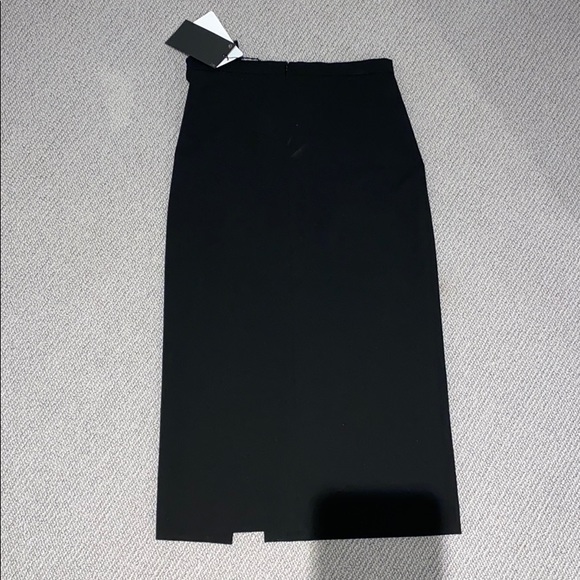 ZARA black pencil skirt with ruffle - Picture 5 of 5